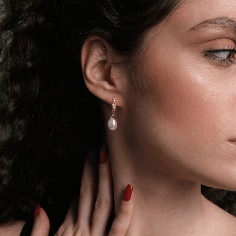 Natural Pearl Earrings – Vivienne