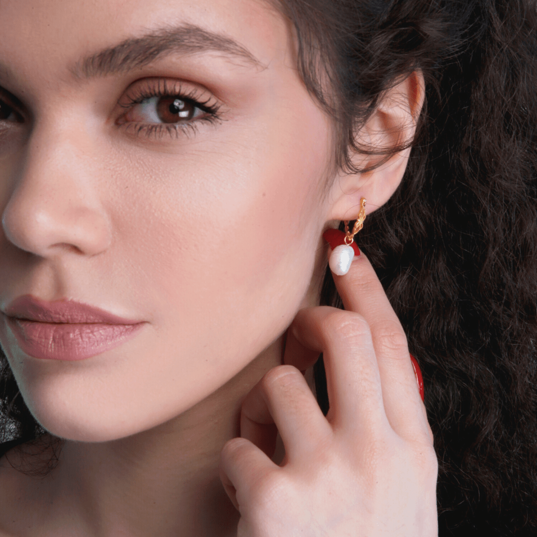 Natural Pearl Earrings – Vivienne