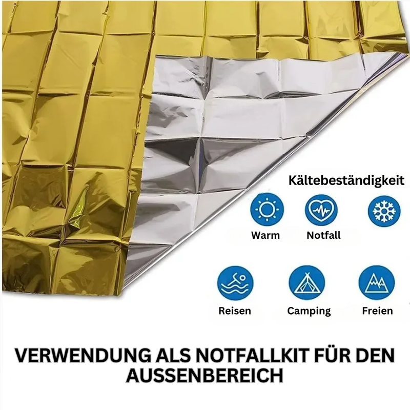 Multifunctional Emergency Blanket and Insulation Blanket - ThermaShield Poncho