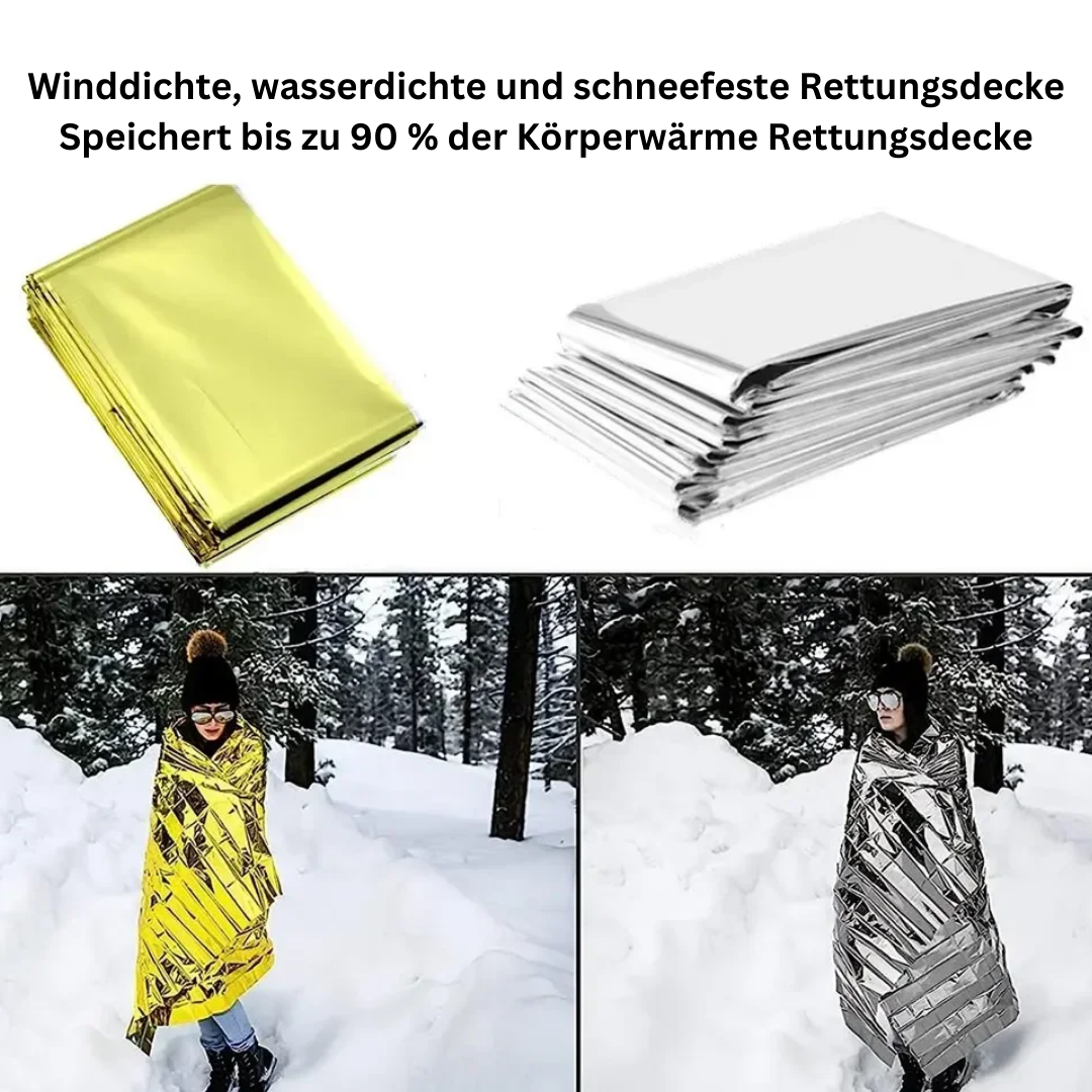 Multifunctional Emergency Blanket and Insulation Blanket - ThermaShield Poncho