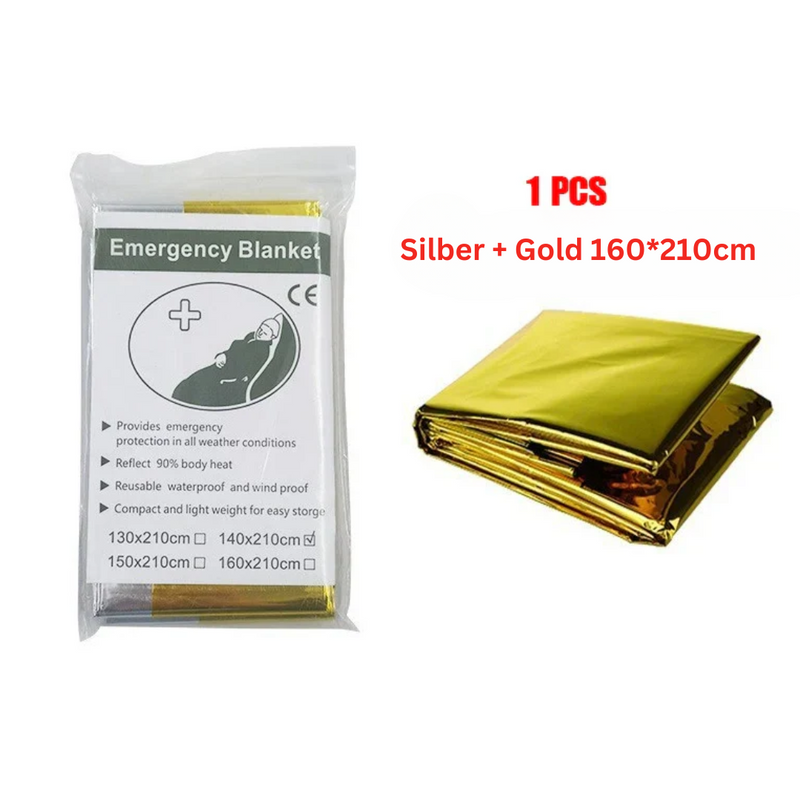 Multifunctional Emergency Blanket and Insulation Blanket - ThermaShield Poncho