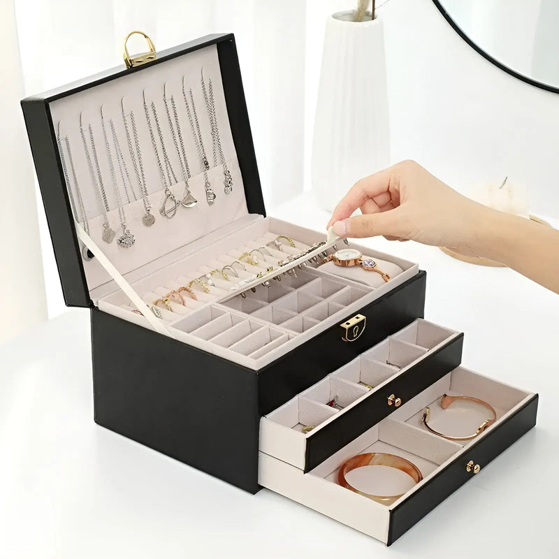 Luxurious Multi-layer Jewelry Box – EleganceBox
