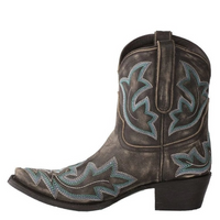 Embroidered Leather Cowboy Ankle Boots – Dakota Fall Edition