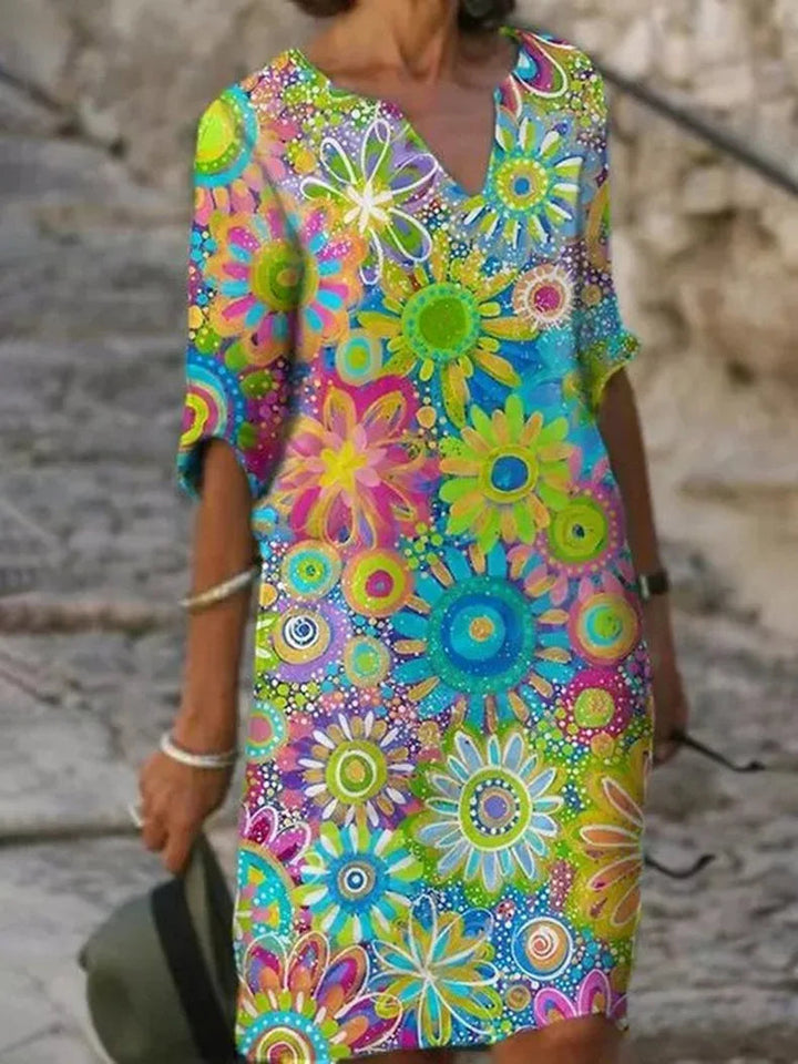 Summer top with floral pattern - Marisol