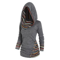 Autumn Women's Hoodie with Tribal Pattern – Tavira