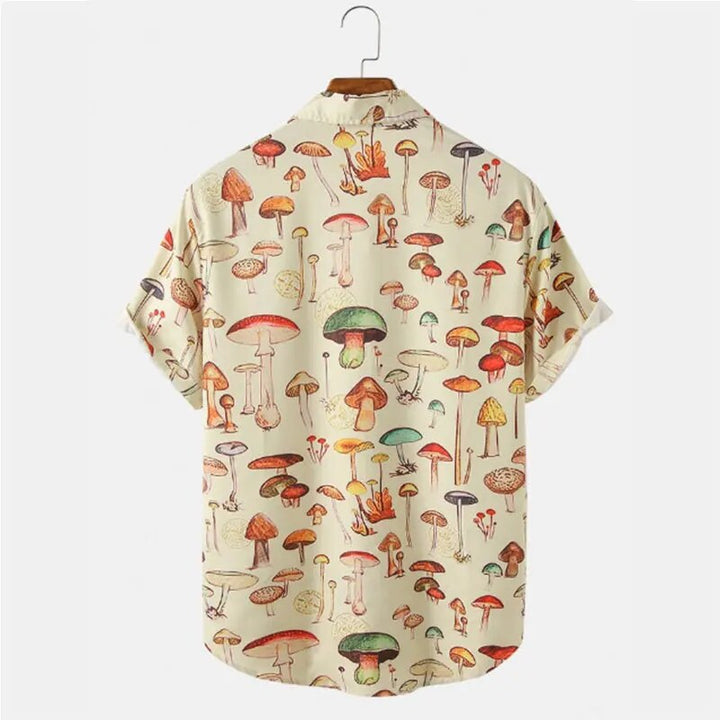 Summer men's shirt with cartoon print – Oscar