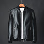 Stilvolle Herren Lederjacke aus Kunstleder mit Präzisionsdetails – Tarek