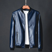 Stilvolle Herren Lederjacke aus Kunstleder mit Präzisionsdetails – Tarek