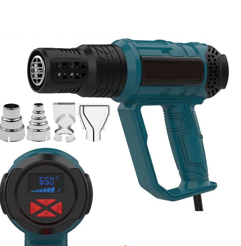 Soplador eléctrico industrial de 2000W con pantalla LCD digital y temperatura ajustable – ProTherm