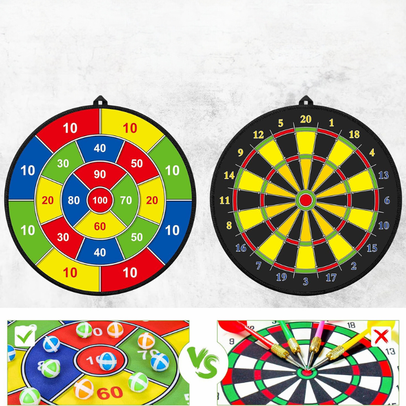 Diana grande para niños con pelotas adhesivas y dardos – PlayTarget