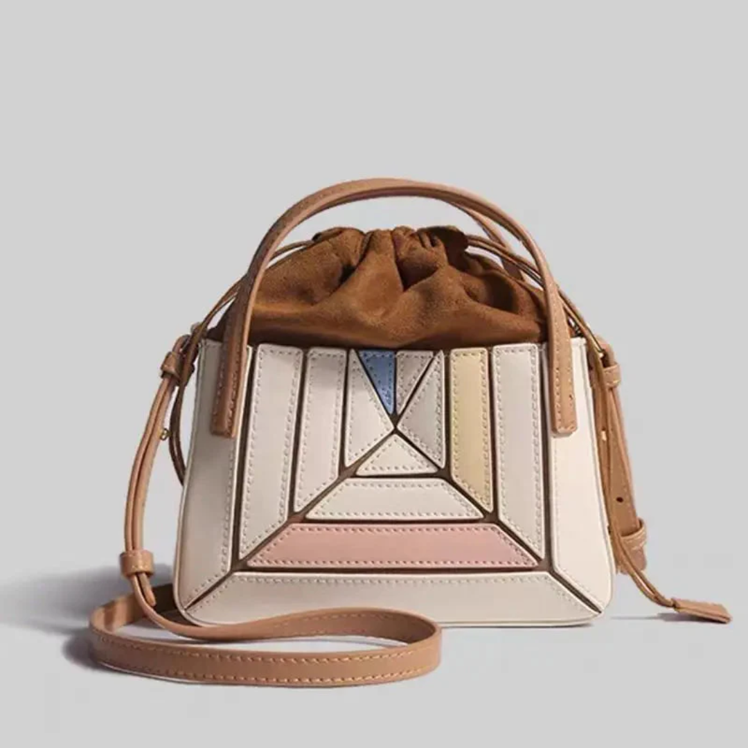 Modern Handbag with Geometric Design - GeoChic