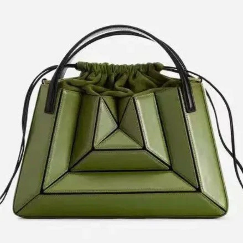 Modern Handbag with Geometric Design - GeoChic