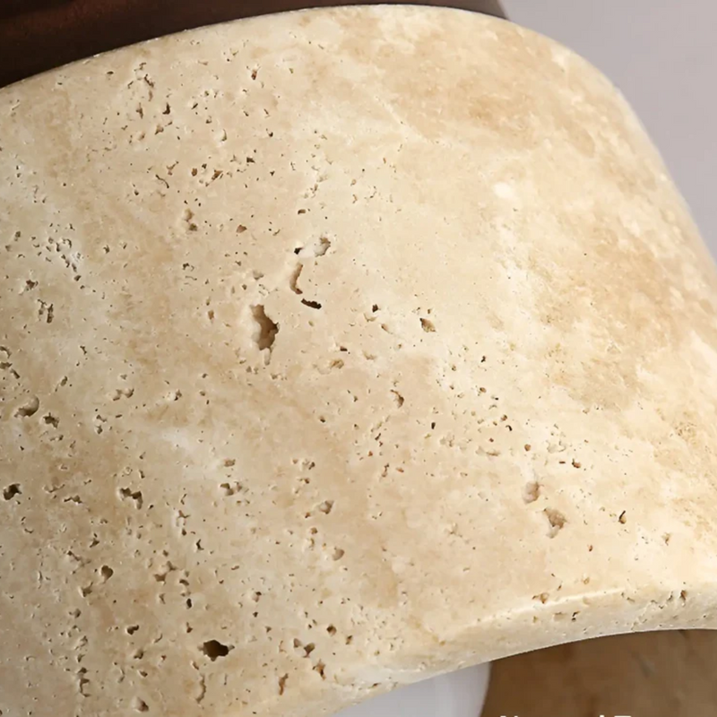 Wabi Sabi Yellow Marble Japanese Ceiling Light - TranquilStone