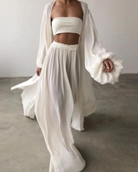 Three-piece summer outfit cotton women – Marla