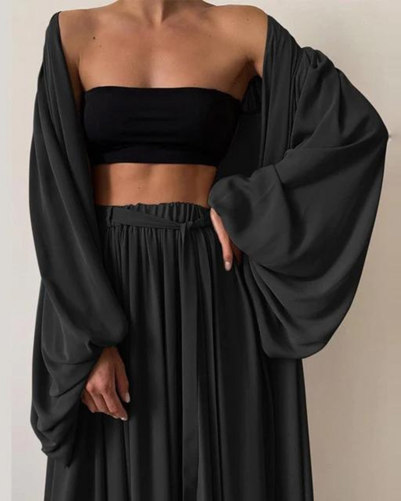 Three-piece summer outfit cotton women – Marla