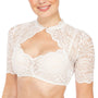 Trendy Dirndlbluse mit Spitze & Herzausschnitt für Damen – Alina - Oktoberfest 2025