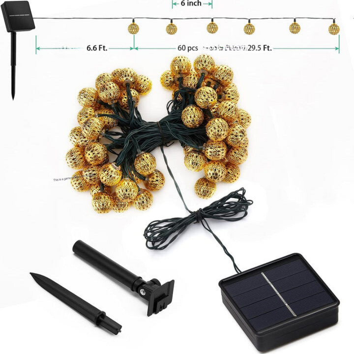 Guirnaldas solares impermeables de estilo marroquí - SunGlow Strings