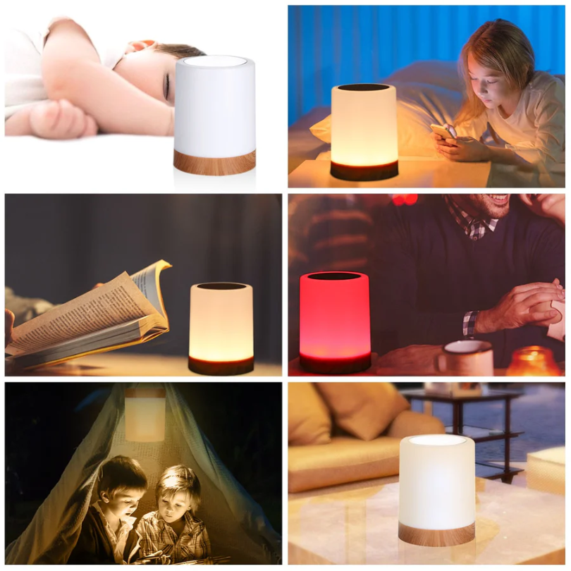 Luz nocturna regulable con diseño moderno - LuxeTouch