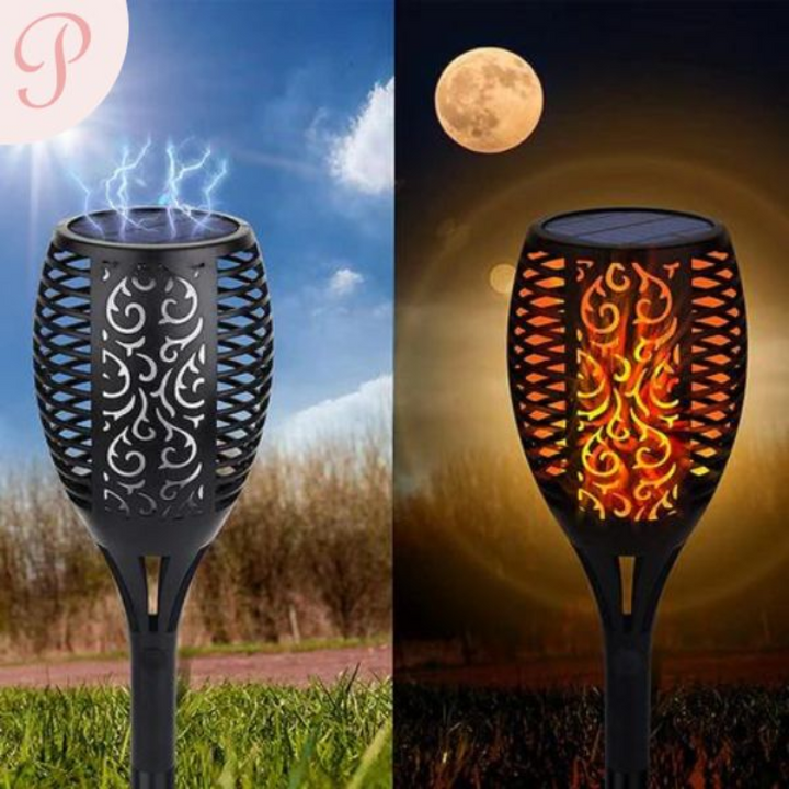 Havelygter med LED-belysning - SolarFlame