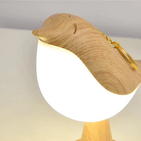 Stilfuld LED-fuglelampe med touchbetjening og aromaterapi - FeatherGlow