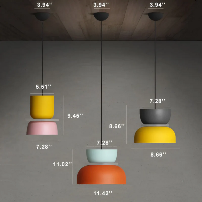 Colorful and Trendy Macaron LED Pendant Light - VividGlow