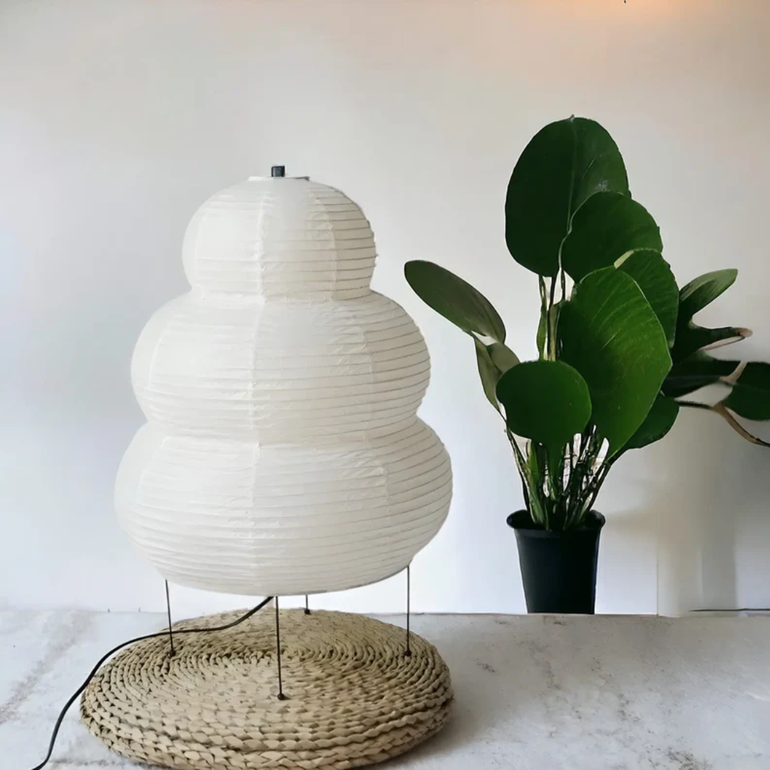 Lámpara de pie japonesa Wabi-Sabi - SereneAura