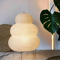 Lámpara de pie japonesa Wabi-Sabi - SereneAura