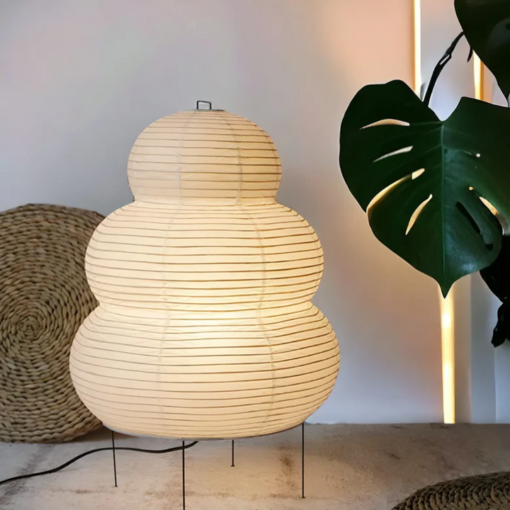 Lámpara de pie japonesa Wabi-Sabi - SereneAura