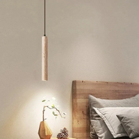 Lámpara de araña LED minimalista de travertino estilo Wabi-Sabi - LumoLine