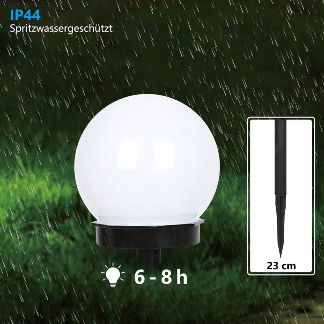 3 Pieces Waterproof LED Solar Garden Lights - SunLuxe Orbs