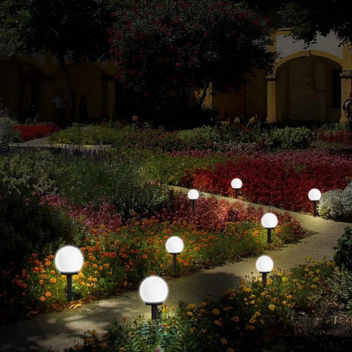 3 Pieces Waterproof LED Solar Garden Lights - SunLuxe Orbs