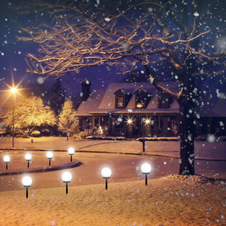 3 Pieces Waterproof LED Solar Garden Lights - SunLuxe Orbs