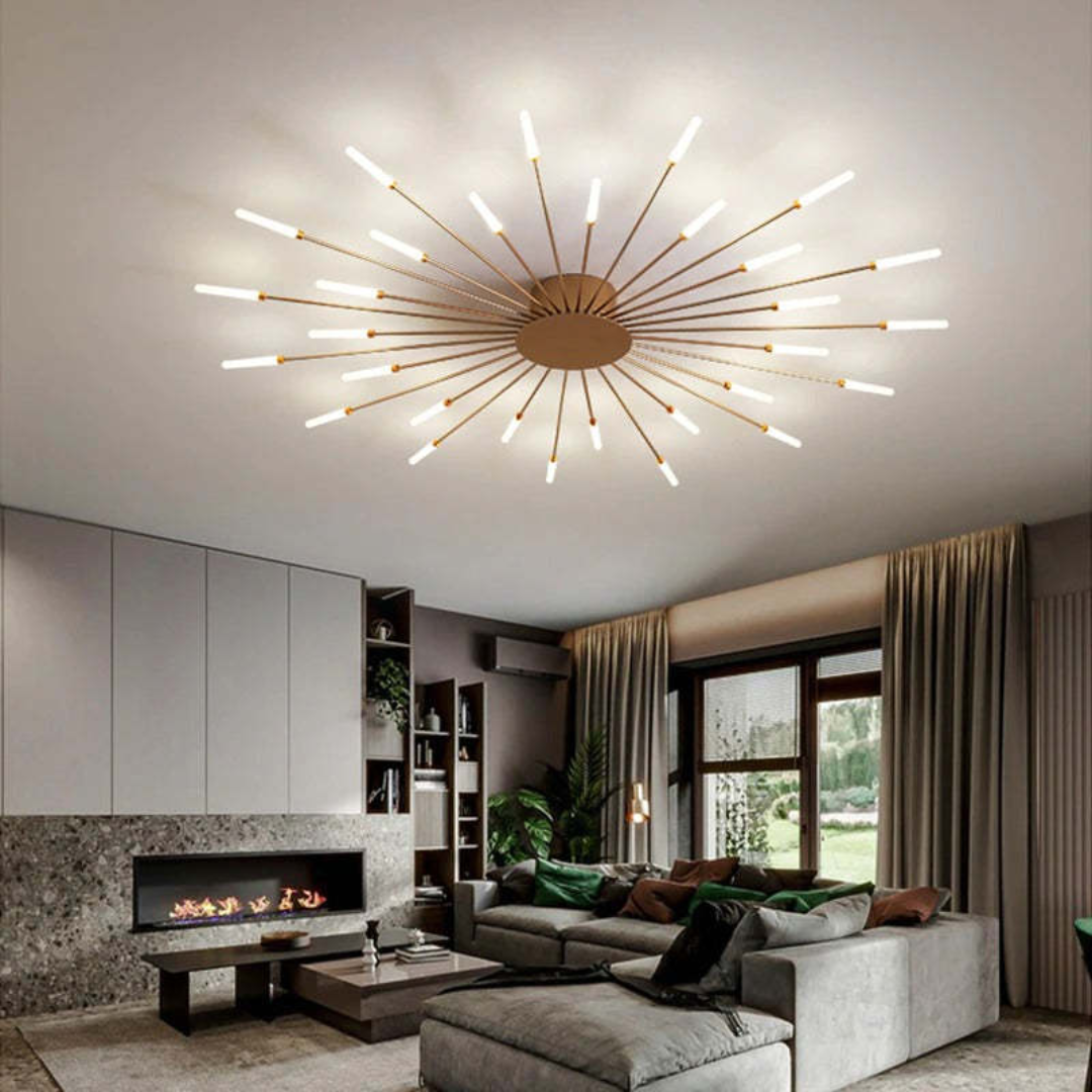 Moderna lámpara de techo LED grande - LumenMax