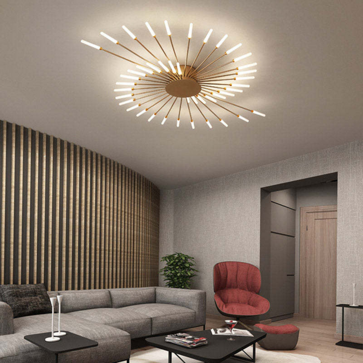 Moderna lámpara de techo LED grande - LumenMax
