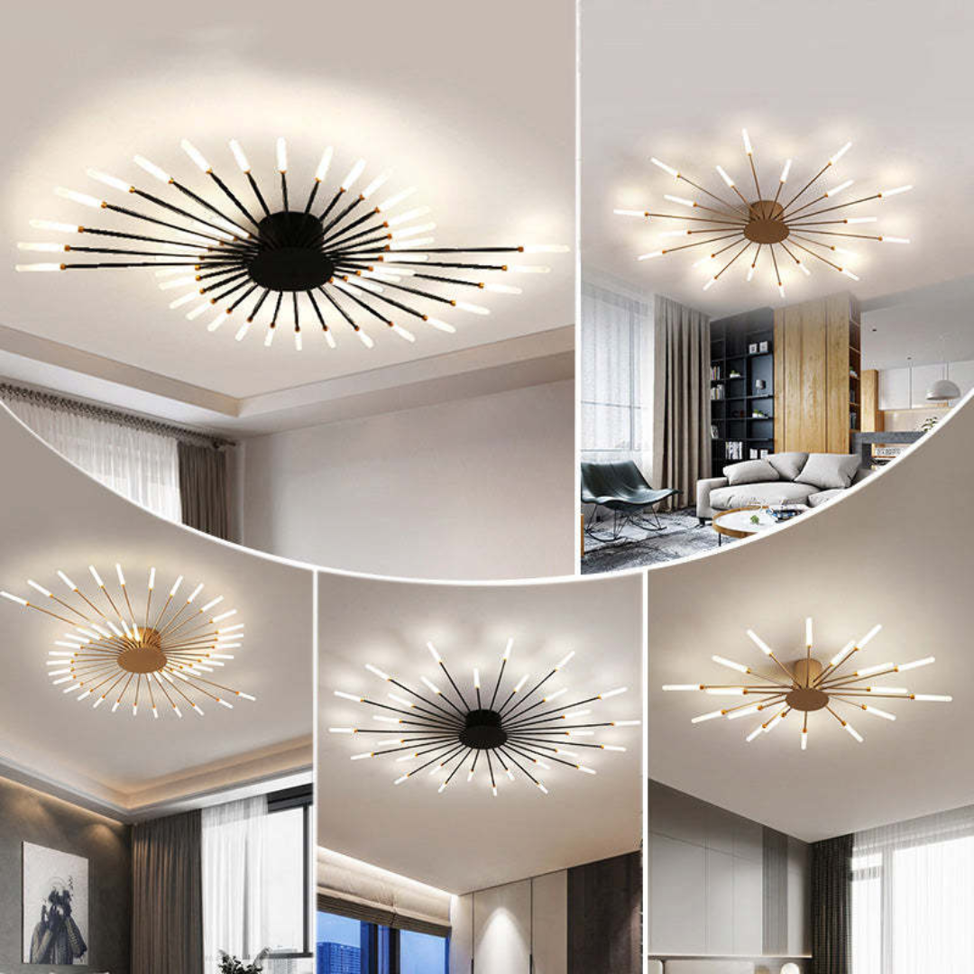 Moderna lámpara de techo LED grande - LumenMax