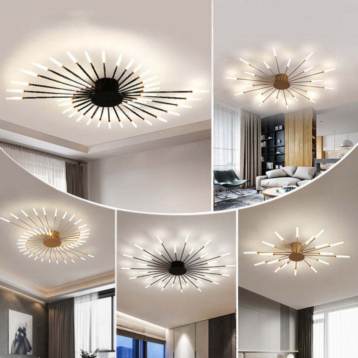 Moderna lámpara de techo LED grande - LumenMax