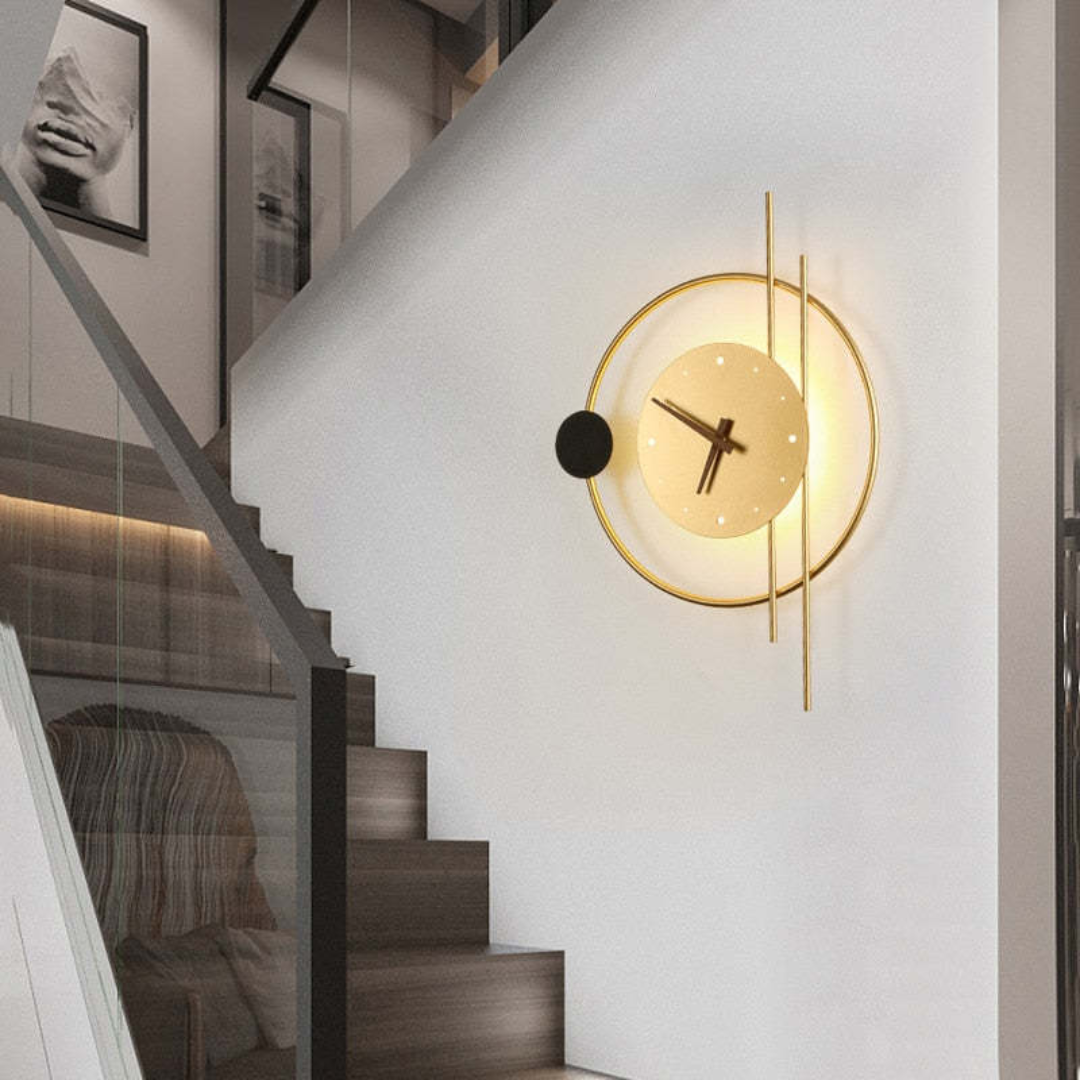Modern LED Wall Clock Light - Chronos