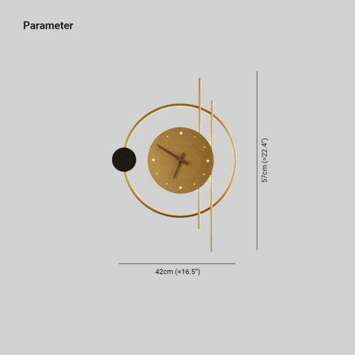 Modern LED Wall Clock Light - Chronos