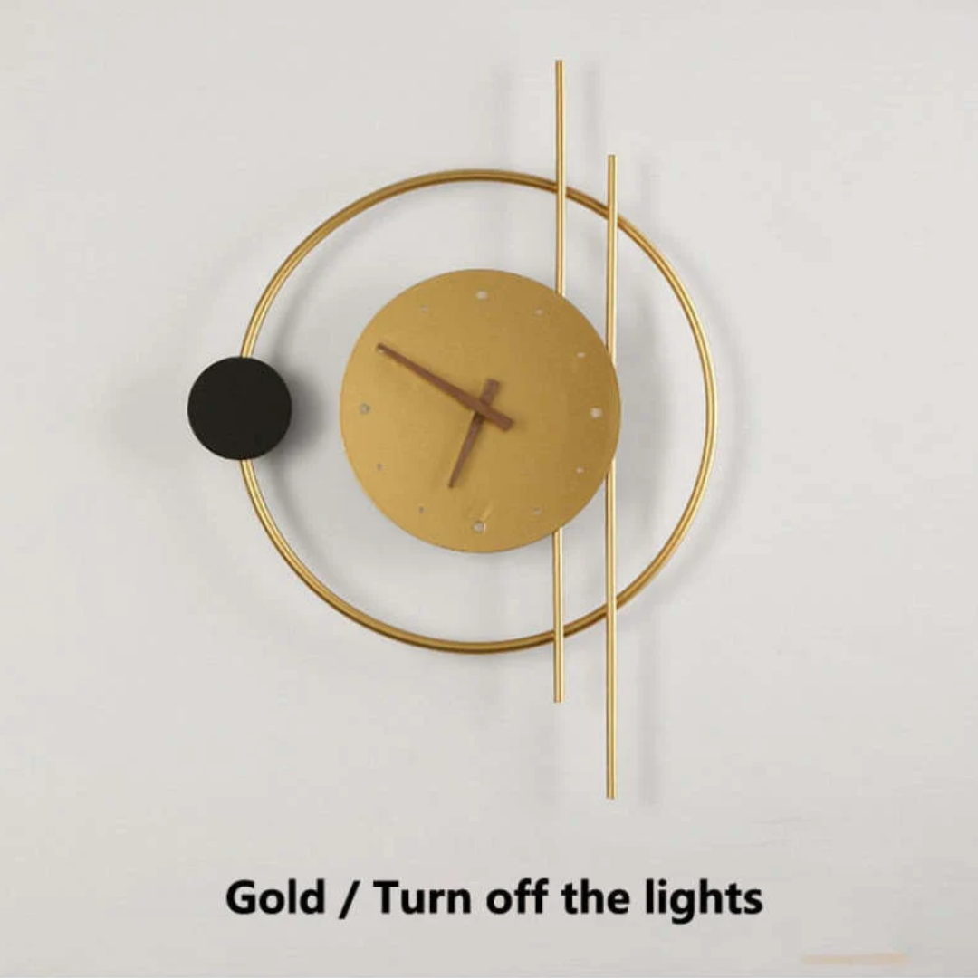 Modern LED Wall Clock Light - Chronos
