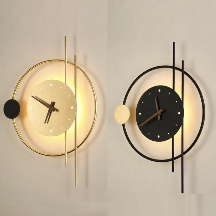 Modern LED Wall Clock Light - Chronos