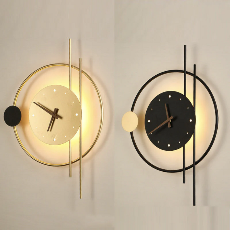Modern LED Wall Clock Light - Chronos