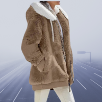 Casual Fleece Vest with Hood - Elena
