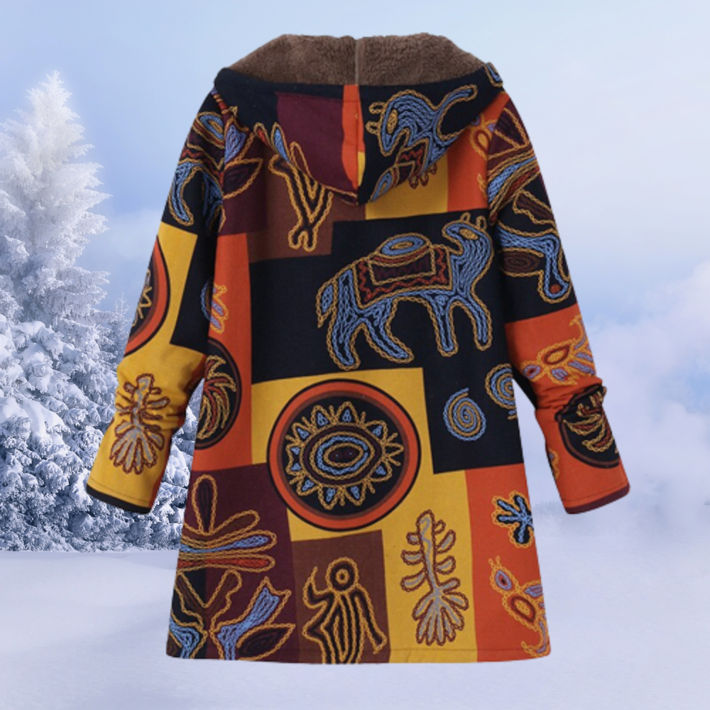 Comfortable Women's Winter Jacket with Floral Print – Ivy