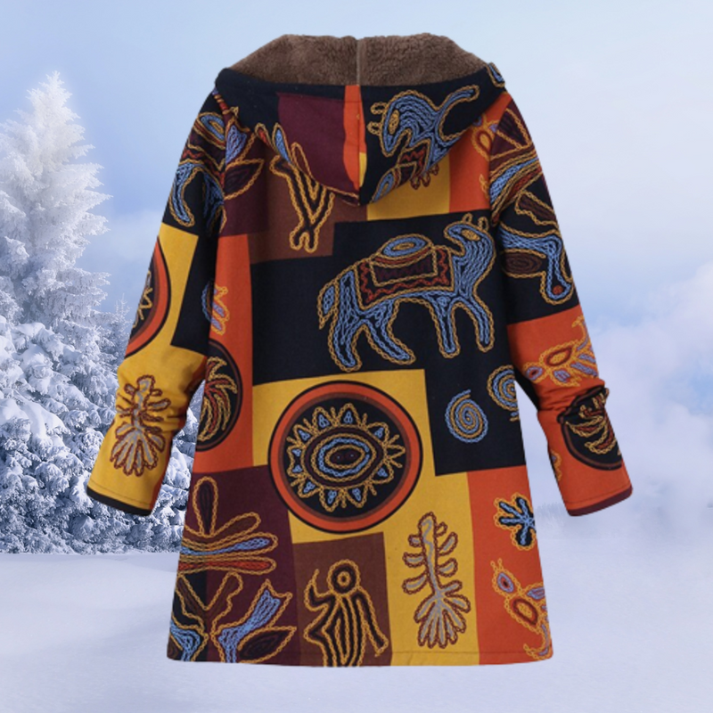 Comfortable Women's Winter Jacket with Floral Print – Ivy