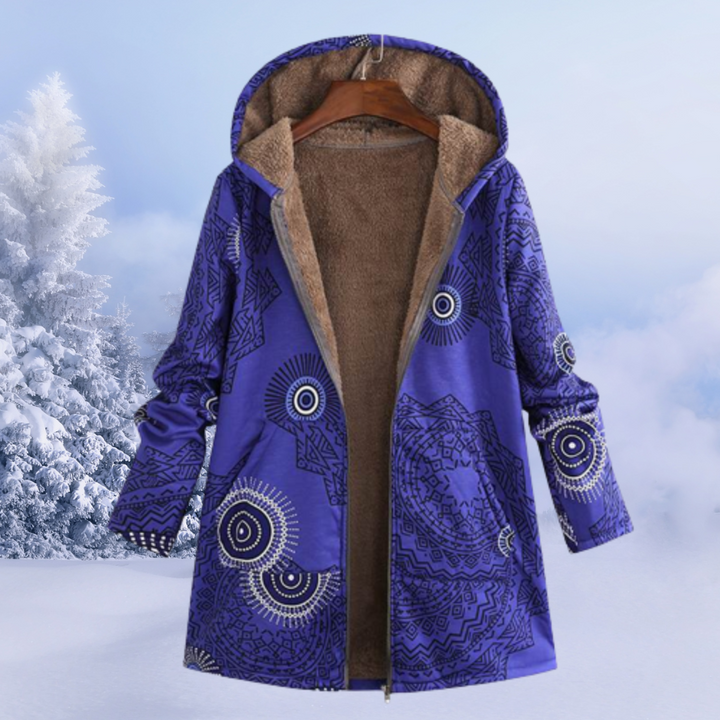 Comfortable Women's Winter Jacket with Floral Print – Ivy