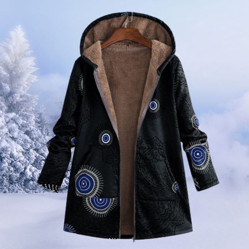 Comfortable Women's Winter Jacket with Floral Print – Ivy