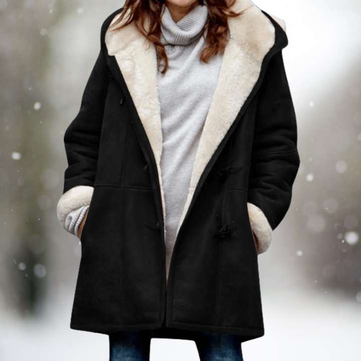 Stylish Women's Suede Fleece Jacket - Camilla