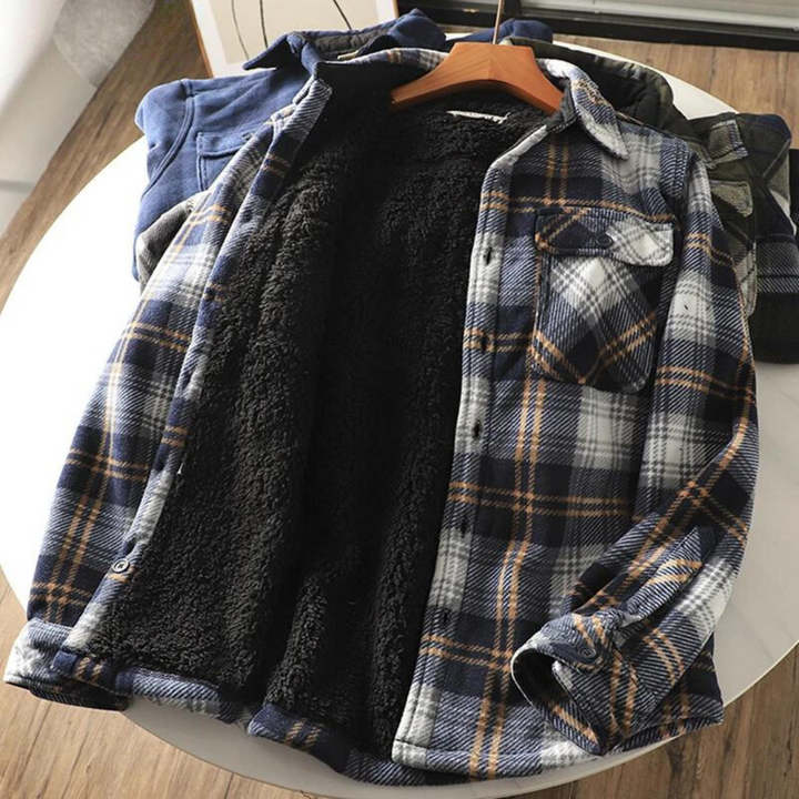 Men's fleece-lined shirt jacket – Mauro