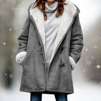 Stylish Women's Suede Fleece Jacket - Camilla