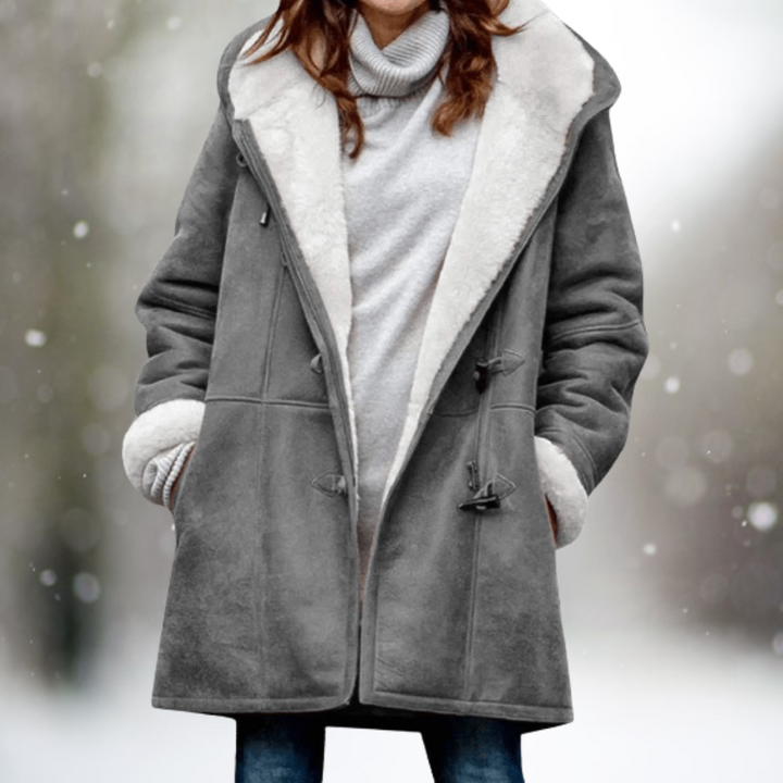 Stylish Women's Suede Fleece Jacket - Camilla